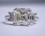 Asscher Cut Diamond Ring