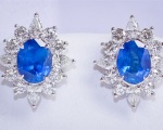 Diamond Sapphire Earrings