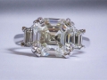 Asscher Cut Diamond Ring